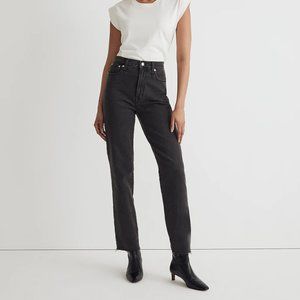 Madewell Perfect Vintage Straight Jean in Lunar Wash (Size 29)